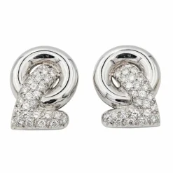 Boucles d'oreilles Clip Or blanc Diamant
