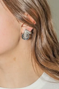 Boucles d'oreilles Clip Or blanc Diamant