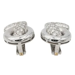 Boucles d'oreilles Clip Or blanc Diamant