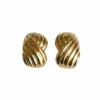 Boucles d'oreilles clip torsade or