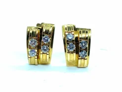 Boucles d'oreilles clips diamants