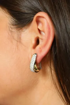 Boucles d'oreilles Clips Or blanc Diamant