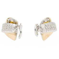 Boucles d'oreilles Clips Or blanc Diamant