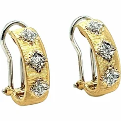 Boucles d'oreilles Clips Or jaune Diamants