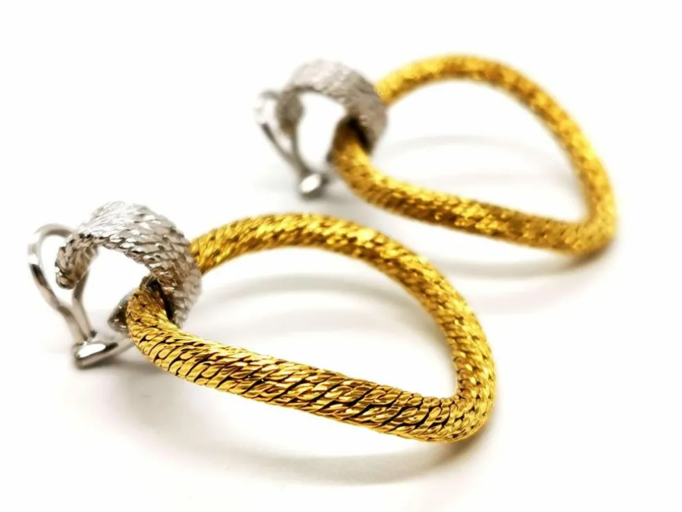 Boucles d'oreilles Clips Or jaune, Or blanc