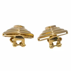 Boucles d'oreilles Clips Or jaune Emeraude