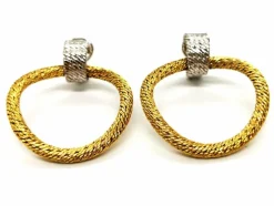 Boucles d'oreilles Clips Or jaune, Or blanc
