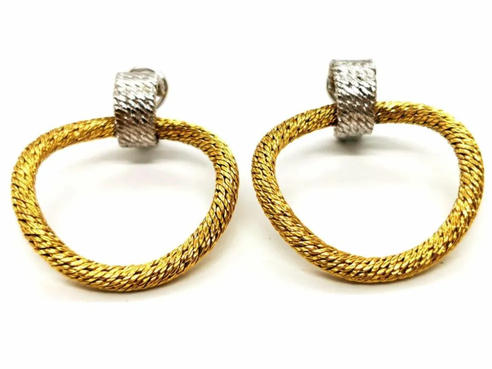 Boucles d'oreilles Clips Or jaune, Or blanc