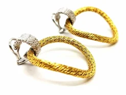 Boucles d'oreilles Clips Or jaune, Or blanc