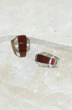Boucles d'oreilles Clips Puiforcat Cornaline