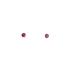 Boucles d'oreilles clous or jaune rubis