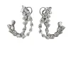 Boucles d’oreilles cocktail or blanc et diamants