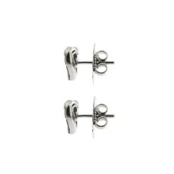 Boucles d'oreilles coeur diamants et saphirs