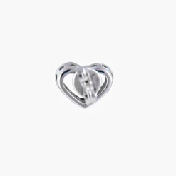 Boucles d'oreilles coeur diamants