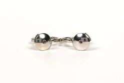 Boucles d'oreilles contemporaines or blanc diamants