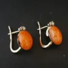 Boucles d'Oreilles Corail Peau d'Ange Et Perle