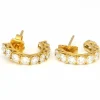 Boucles d'oreilles créoles en diamant