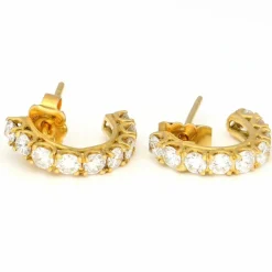 Boucles d'oreilles créoles en diamant
