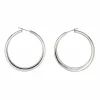 Boucles d'oreilles Créoles Or blanc