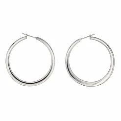 Boucles d'oreilles Créoles Or blanc