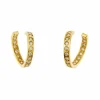 Boucles d'oreilles créoles en diamant