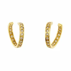Boucles d'oreilles créoles en diamant