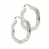 Boucles d'oreilles créoles ondulées