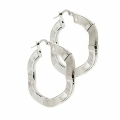 Boucles d'oreilles créoles ondulées