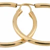 Boucles d'oreilles créoles en or jaune