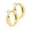 Boucles d'oreilles créoles bombées