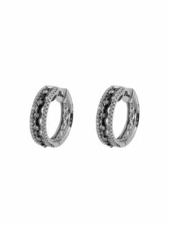 Boucles d'oreilles Créoles Diamants