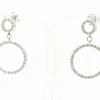 Boucles d'oreilles créoles en diamant