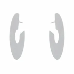 Boucles d'oreilles Créoles Or blanc
