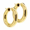 Boucles d'oreilles créoles bombées