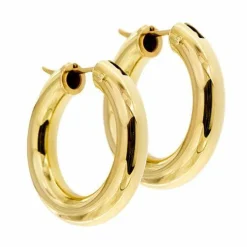 Boucles d'oreilles créoles bombées