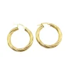 Boucles d'oreilles créoles or jaune