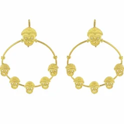 Boucles d'oreilles créoles masques