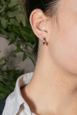Boucles d'oreilles Créoles Or blanc Diamant