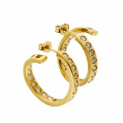 Boucles d'oreilles créoles en diamant