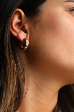 Boucles d'oreilles Créoles Or jaune Diamant