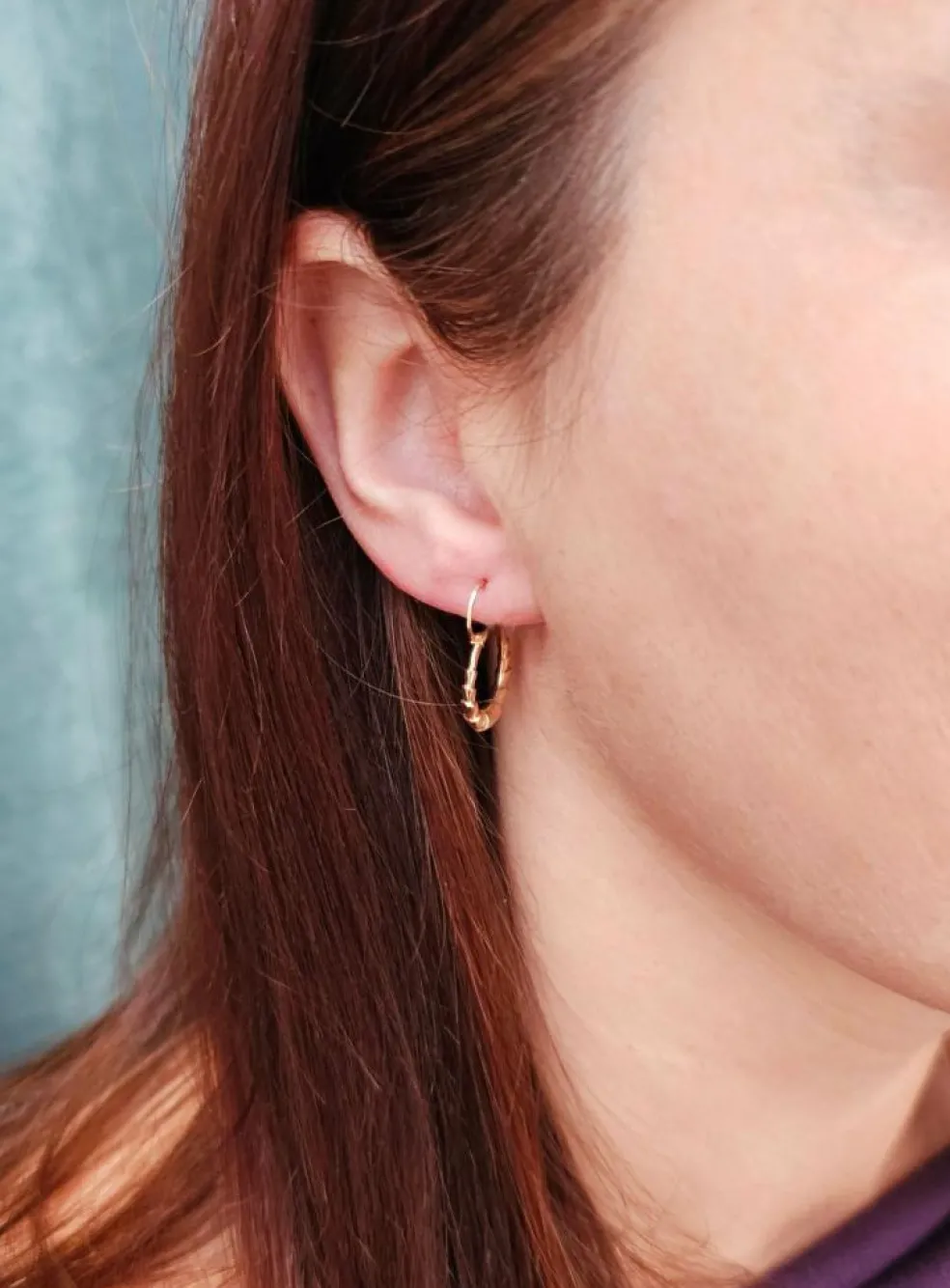Boucles d'oreilles créoles Or rose