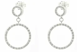 Boucles d'oreilles créoles en diamant