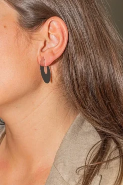Boucles d'oreilles Créoles Or blanc