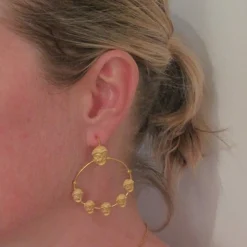 Boucles d'oreilles créoles masques