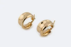 Boucles d'oreilles créoles en or jaune