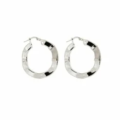 Boucles d'oreilles créoles ondulées