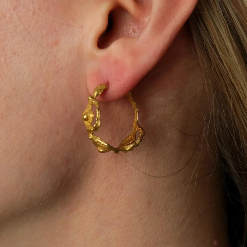 BOUCLES D'OREILLES CRÉOLES "EPHEMERAL"