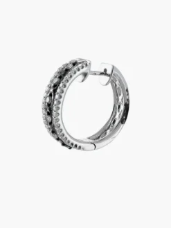 Boucles d'oreilles Créoles Diamants