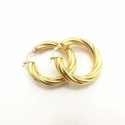 Boucles d'oreilles créoles or jaune