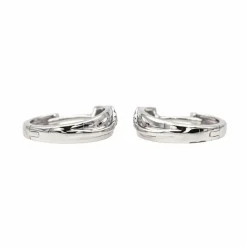 Boucles d'oreilles Créoles Or blanc Diamant